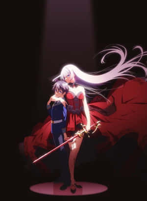 Majestic Excalibur Sword Thrusting From The Stone Wallpaper