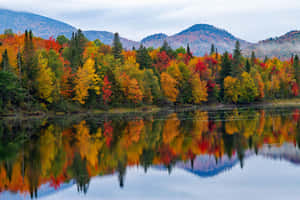 Majestic Fall Mountains At Sunset Wallpaper