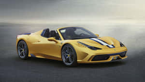 Majestic Ferrari 458 Speciale In Action Wallpaper