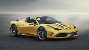 Majestic Ferrari 458 Speciale In Action Wallpaper