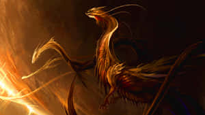 Majestic_ Fire_ Breathing_ Dragon Wallpaper