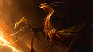 Majestic_ Fire_ Breathing_ Dragon Wallpaper