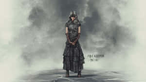 Majestic Fire Keeper Watching Over The Eternal Flames Wallpaper