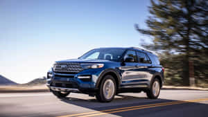 Majestic Ford Explorer On Display Wallpaper