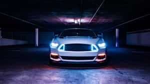 Majestic Ford Mustang Rtr Illuminated In The Dark Wallpaper