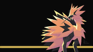 Majestic Galarian Zapdos Posing Wallpaper