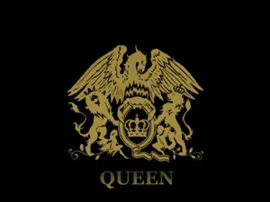 Majestic Gold Queen Logo Wallpaper