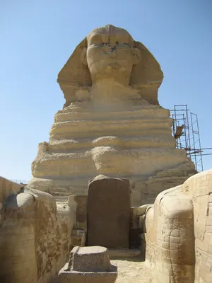 Majestic Great Sphinx Of Giza Under The Blue Sky Wallpaper