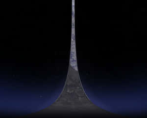 Majestic Halo Ring In Outer Space Wallpaper