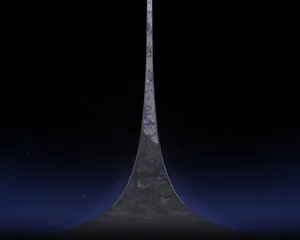 Majestic Halo Ring In Outer Space Wallpaper