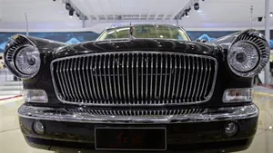 Majestic Hongqi L5 Luxury Sedan In Shimmering Black. Wallpaper