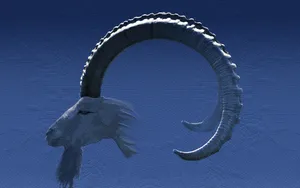 Majestic Ibex Silhouette Wallpaper