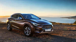 Majestic Infiniti Qx30 In Rush Hour Traffic Wallpaper