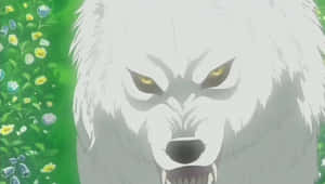 Majestic Kiba From Wolf's Rain In A Gorgeous Landscape Wallpaper
