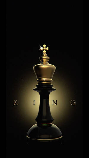 Majestic King Chess Piece In Power Position Wallpaper