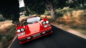 Majestic Lamborghini Countach In Motion Wallpaper