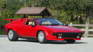 Majestic Lamborghini Jalpa On An Open Road. Wallpaper