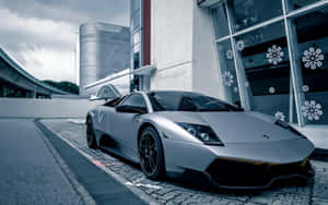 Majestic Lamborghini Murciélago Showcasing Its Sleek Design And Powerful Performance Wallpaper