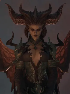 Majestic Lilithwith Hornsand Wings Wallpaper