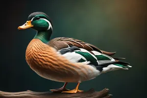 Majestic Mallard Duck Portrait Wallpaper