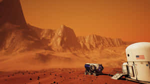 Majestic Mars Landscape Wallpaper