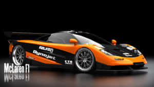 Majestic Mclaren F1 Racing On The Track Wallpaper