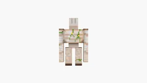 Majestic Minecraft Iron Golem Guarding The Village Wallpaper