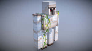 Majestic Minecraft Iron Golem Guarding The Village Wallpaper