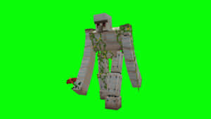 Majestic Minecraft Iron Golem Protector Wallpaper