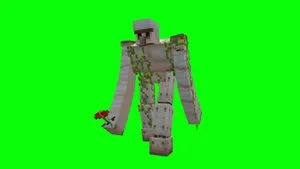 Majestic Minecraft Iron Golem Protector Wallpaper