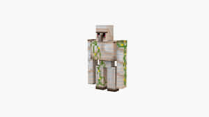 Majestic Minecraft Iron Golem Standing Guard In The Village Wallpaper