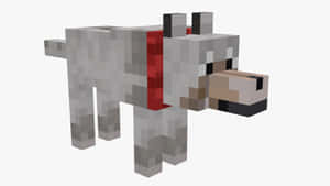 Majestic Minecraft Wolf In The Wild Wallpaper