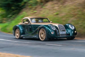 Majestic Morgan Aero 8 Showcasing Its Sleek Design Wallpaper