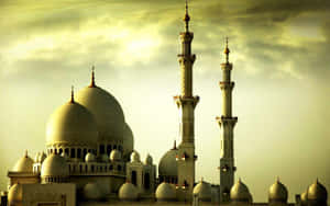 Majestic_ Mosque_ Silhouette Wallpaper