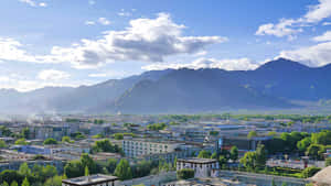 Majestic Mountain In Lhasa Wallpaper