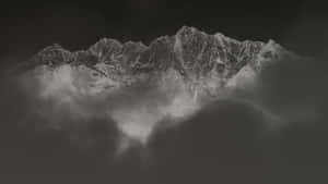 Majestic_ Mountain_ Peaks_4 K_ B W Wallpaper