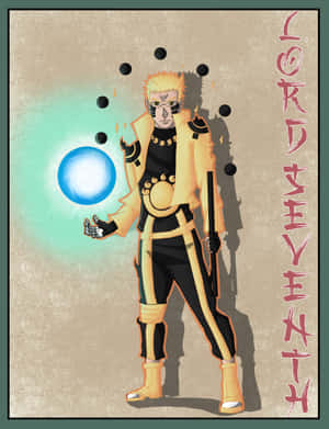 Majestic Naruto Uzumaki, The Seventh Hokage Of Konohagakure Wallpaper