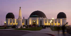 Majestic Night Sky Over The Observatory Wallpaper