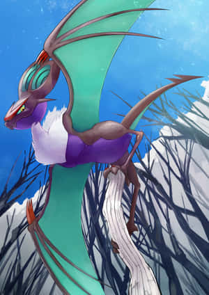 Majestic Noivern Flying Artwork Wallpaper