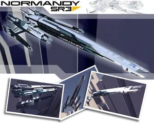 Majestic Normandy Sr-2 In Space Wallpaper