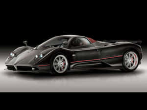 Majestic Pagani Zonda F Amid Nature Wallpaper