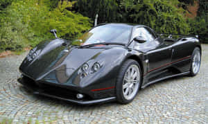 Majestic Pagani Zonda F In Full Throttle Wallpaper