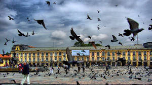 Majestic Palacio Lievano In Bogota, Colombia Wallpaper