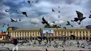 Majestic Palacio Lievano In Bogota, Colombia Wallpaper
