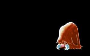 Majestic Piloswine Against A Black Backdrop Wallpaper