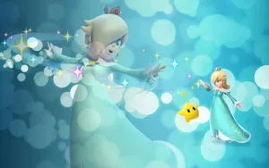 Majestic Princess Rosalina In A Cosmos Backdrop Wallpaper
