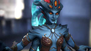 Majestic Queen Azshara Immersed In Magical Light Wallpaper