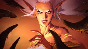 Majestic Queen Azshara In Her Underwater Realm Wallpaper