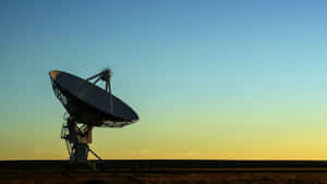 Majestic Radio Telescope Scanning The Skies Wallpaper
