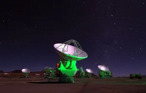 Majestic Radio Telescope Scanning The Skies Wallpaper